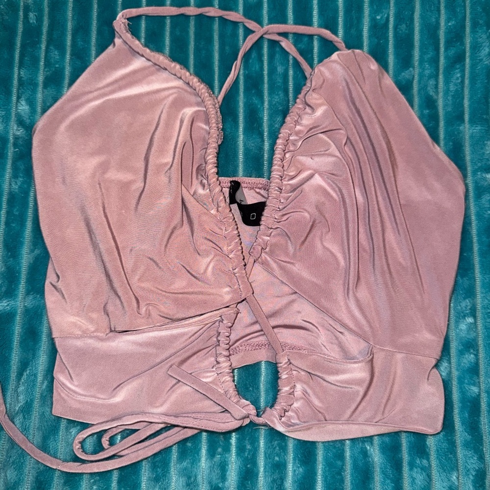 Sabora Ruched Halter Top